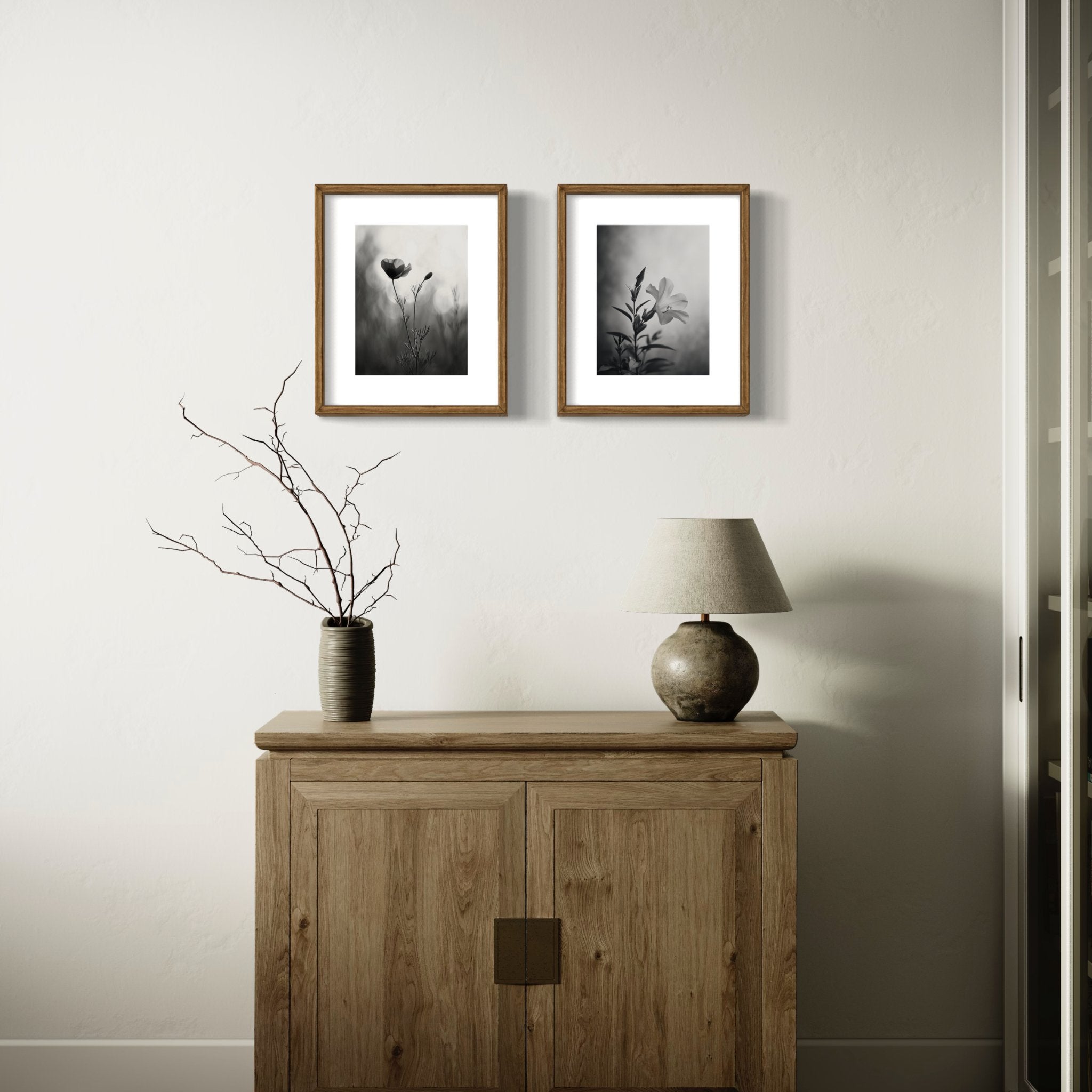 Desert Flower Black & White Prints, Set of 15 - Best Coast Prints
