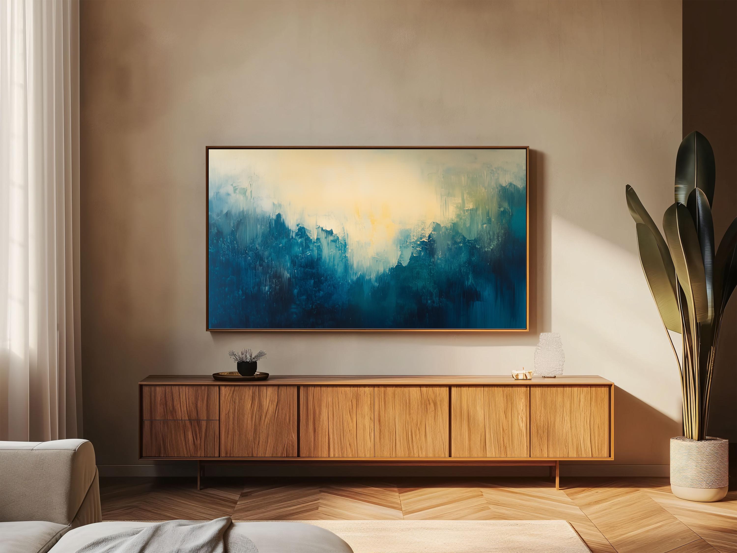 Samsung Frame TV Art | Submerge - Mid-Century Abstract Landscape