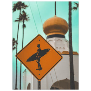 Surf Crossing at Swami's - Encinitas Beach Surfing Print, Surfboard Artwork Decor, California, Costal, FREE SHIPPING - Best Coast Prints